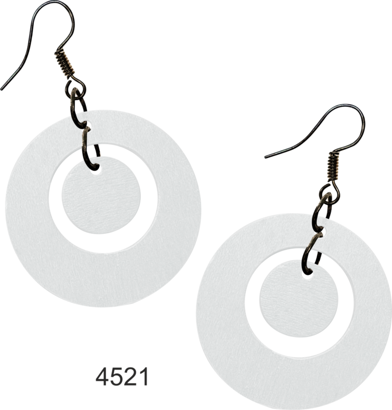 Valkoiset ympyräkorvakorut