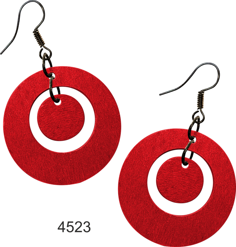 Punaiset ympyräkorvakorut