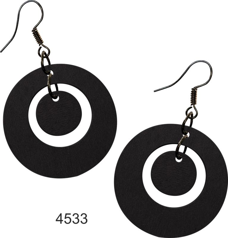 Mustat ympyräkorvakorut