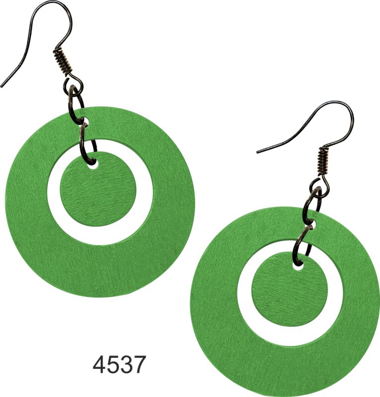 Kirkkaanvihreät ympyräkorvakorut