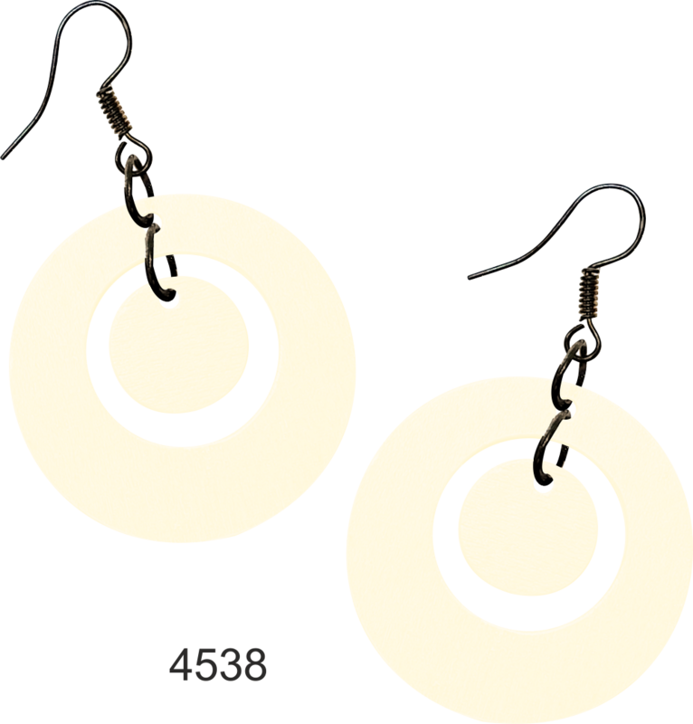 Vaniljan väriset ympyräkorvakorut