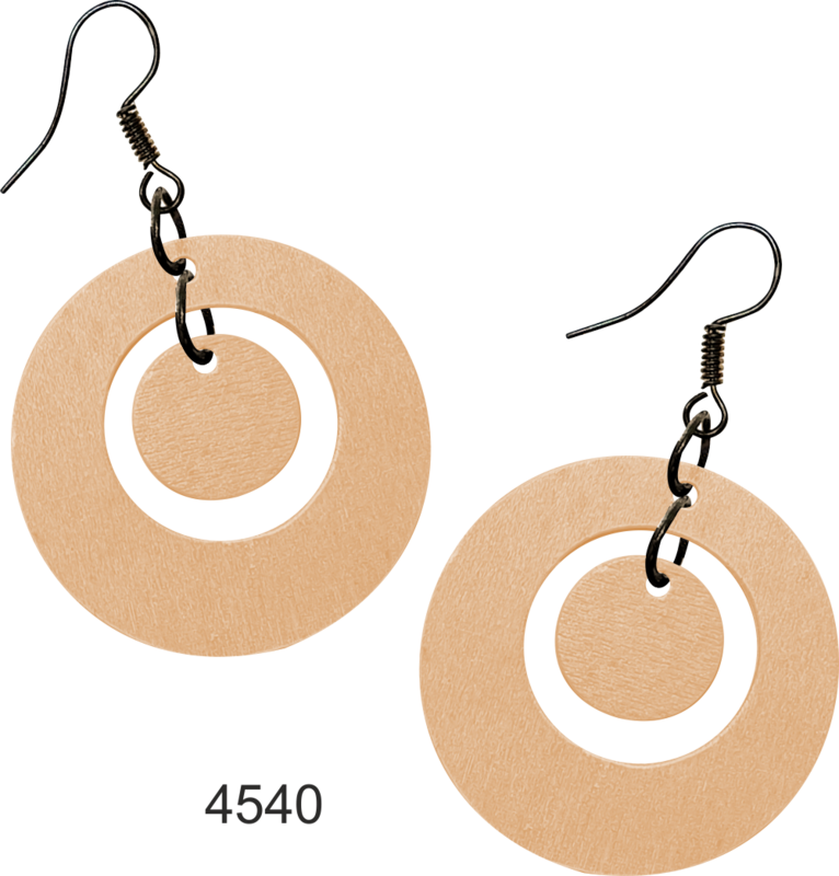 Persikan väriset ympyräkorvakorut